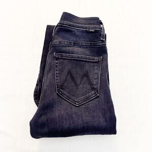 Mother The Weekender Deep End Flare Dark Wash Denim Jeans Size 23